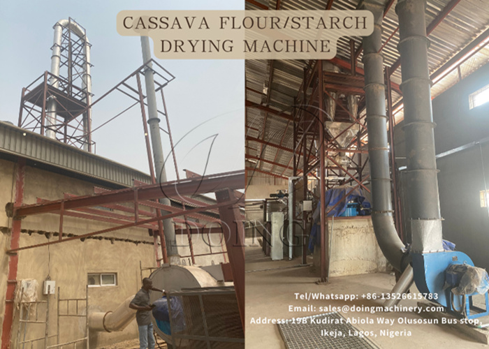 cassava flour drying machine